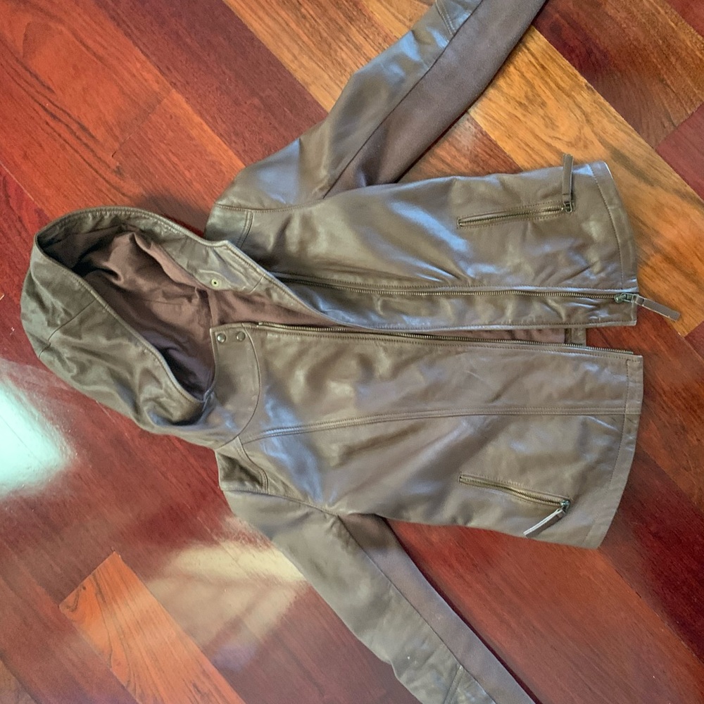 Hinge leather jacket. Sold at Nordstrom!